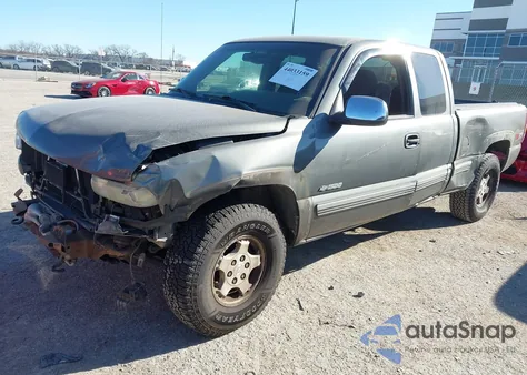2002 Chevrolet Silverado 1500 Ls из США, поврежденный, VIN 2GCEK19TX21332196